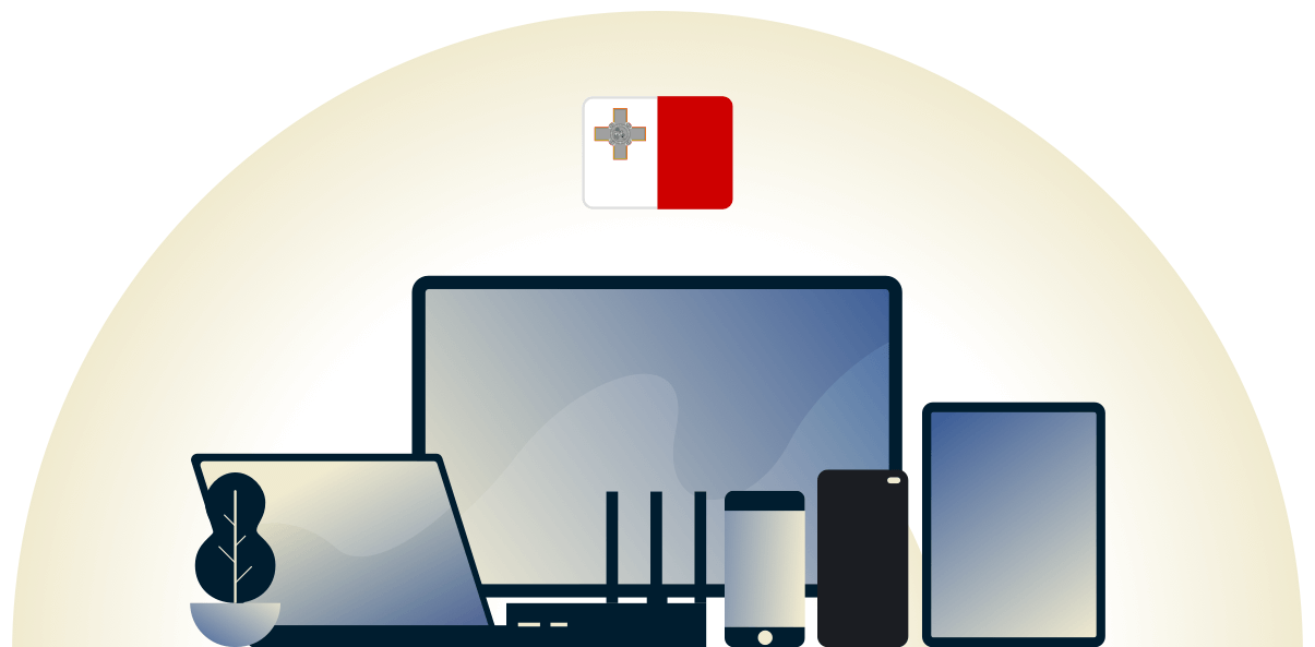 Malta VPN beschermt een verscheidenheid aan apparaten.